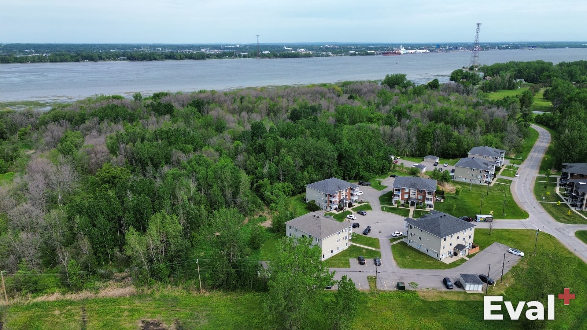 Prise de vue par drone du territoire de Bécancour, Centre-du-Québec — Éval+ évaluateur agréé