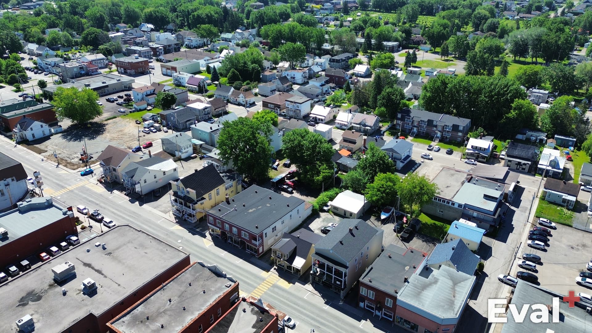 Prise de vue par drone du territoire de Louiseville, Mauricie — Éval+ évaluateur agréé