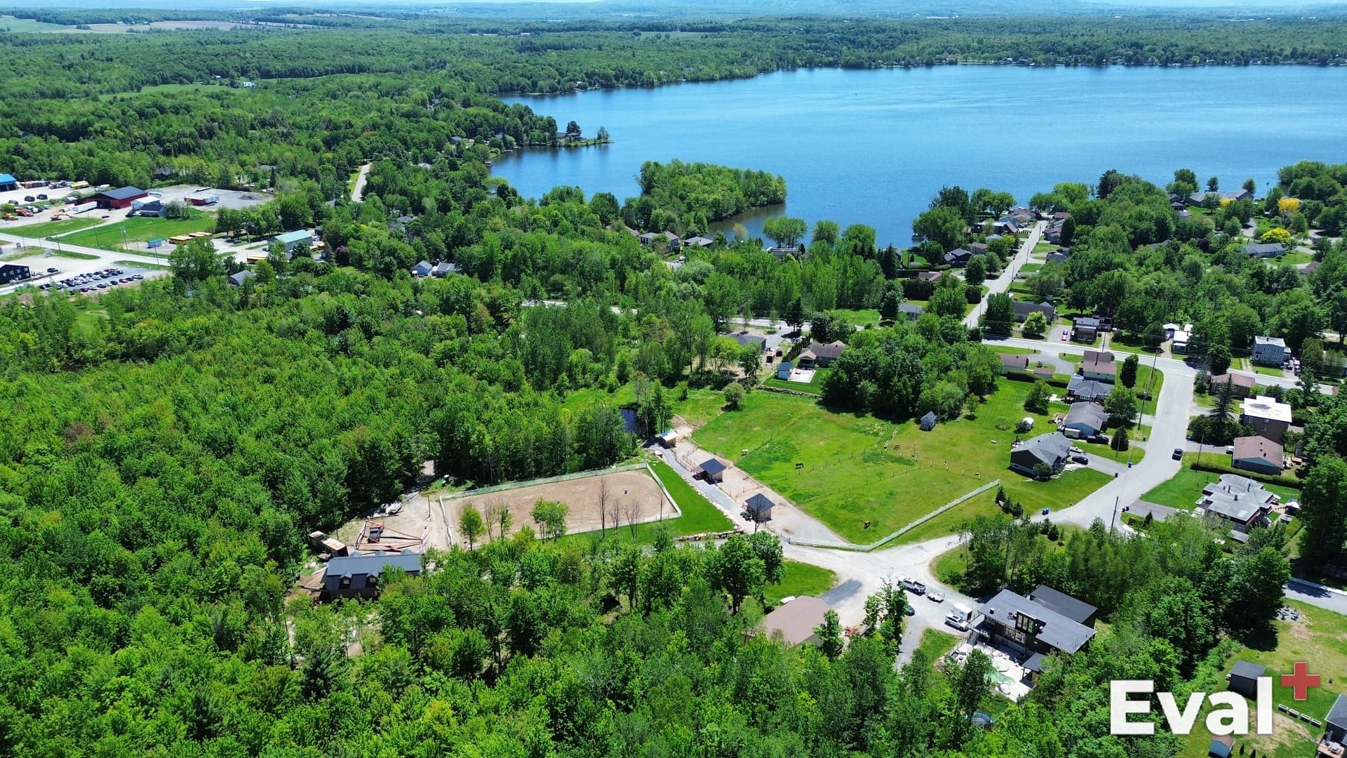 Prise de vue par drone du territoire de Roxton Pond, Estrie — Éval+ évaluateur agréé