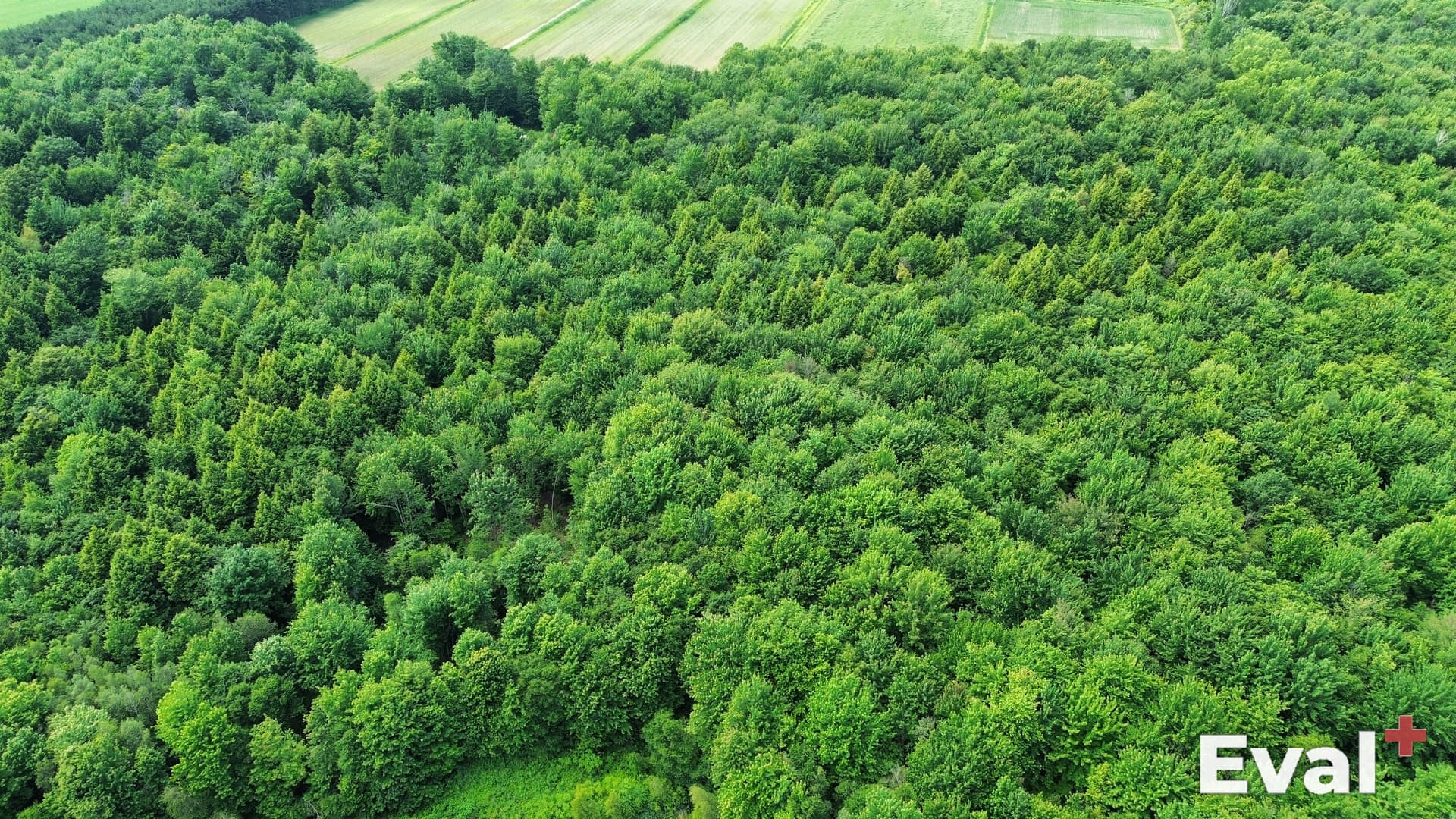 Vue aérienne par drone à Saint-Robert, Montérégie — évaluation immobilière Éval+