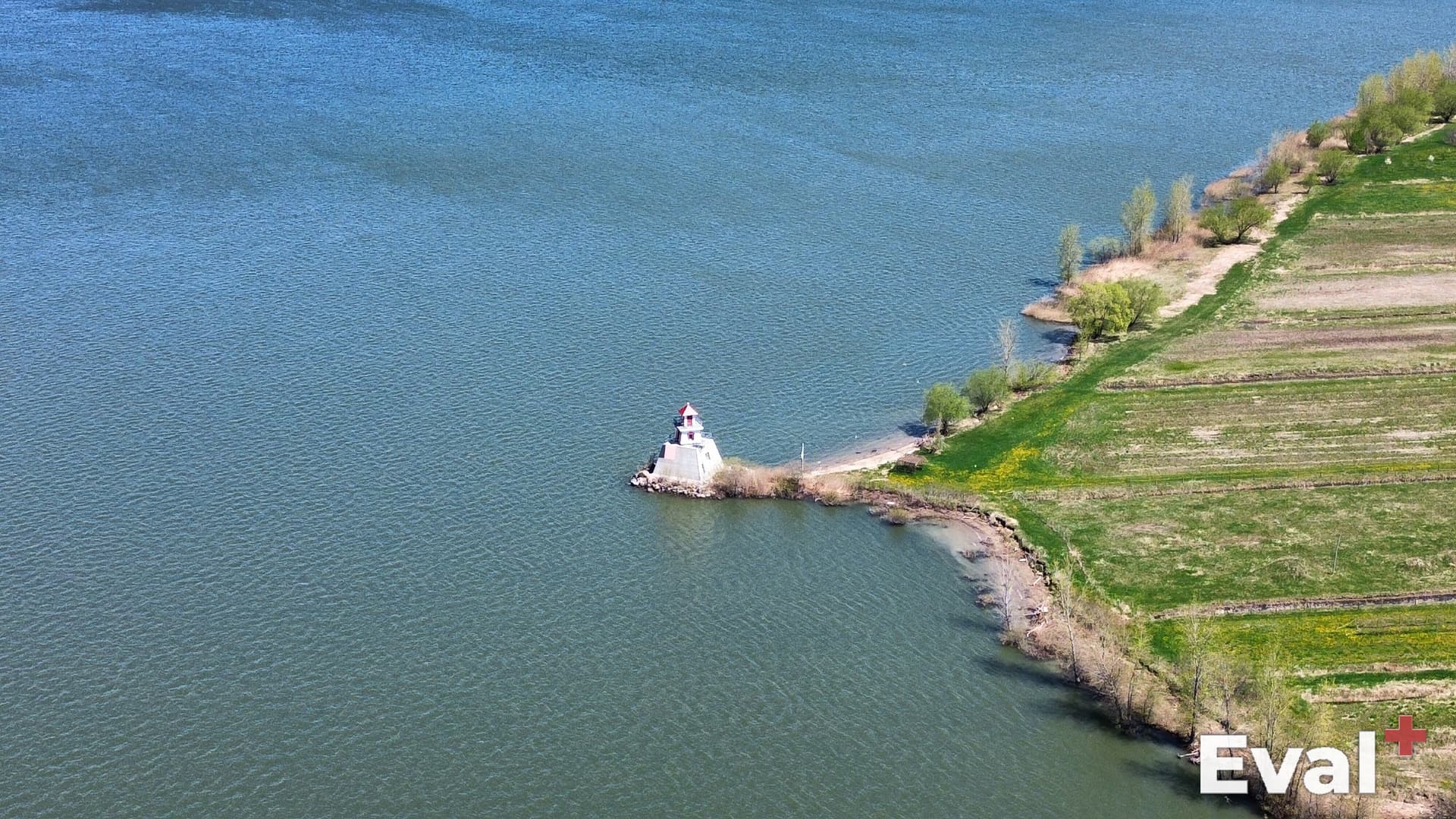 Paysage de Sainte-Anne-de-Sorel (Montérégie) vu du ciel par drone — Éval+ évaluation immobilière
