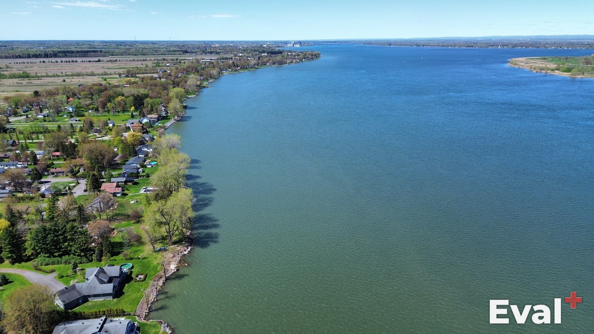 Prise de vue par drone du territoire de Sainte-Anne-de-Sorel, Montérégie — Éval+ évaluateur agréé