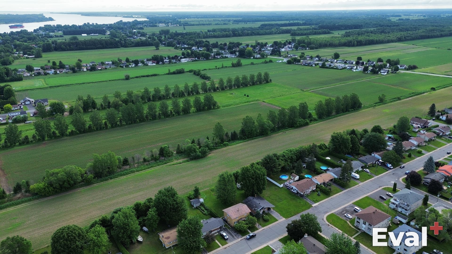 Prise de vue par drone du territoire de Sorel-Tracy, Montérégie — Éval+ évaluateur agréé