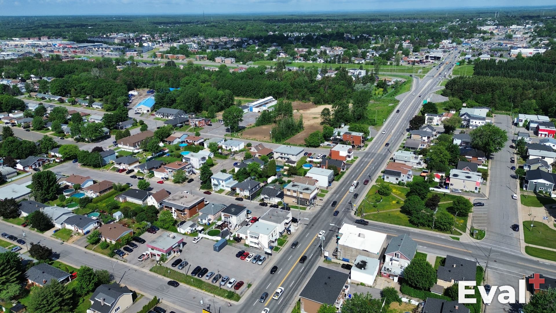 Prise de vue par drone du territoire de Trois-Rivières, Mauricie — Éval+ évaluateur agréé