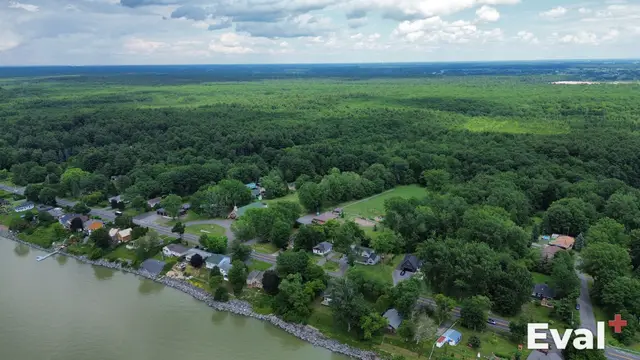 Aerial drone view of Contrecœur, Montérégie — Éval+ real estate appraisal