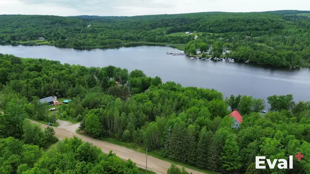 Aerial drone view of Inverness, Centre-du-Québec — Éval+ real estate appraisal