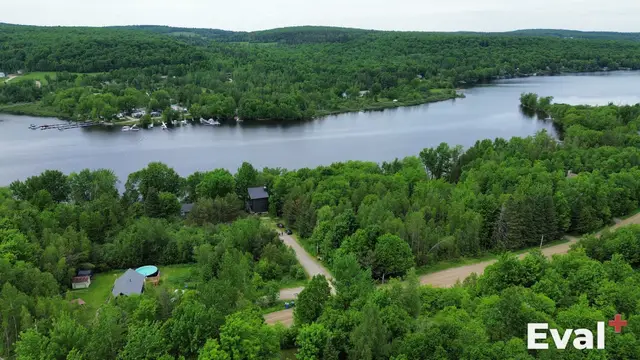 Drone shot over Inverness, Centre-du-Québec — Éval+ real estate appraisers