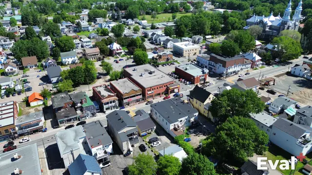 Aerial photograph of a Louiseville area in Mauricie — Éval+ chartered appraisers (OEAQ)
