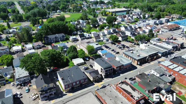 Louiseville (Mauricie) seen from the sky by drone — Éval+ property appraisal