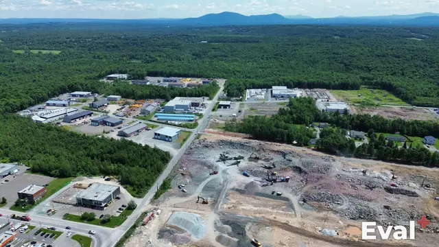 Aerial photograph of a Saint-Alphonse-de-Granby area in Estrie — Éval+ chartered appraisers (OEAQ)