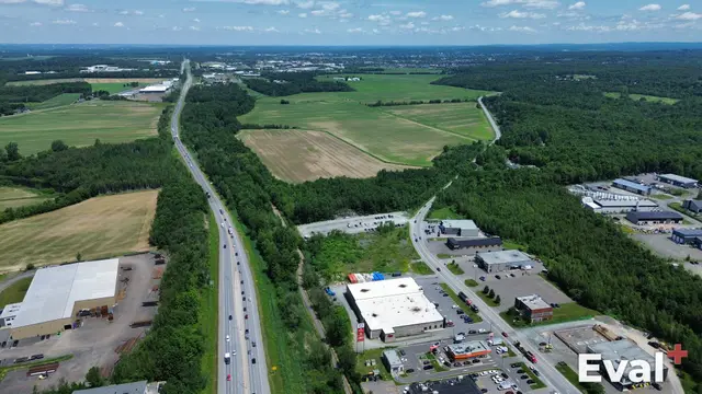 Drone shot over Saint-Alphonse-de-Granby, Estrie — Éval+ real estate appraisers