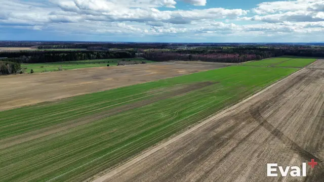 Saint-François-du-Lac (Centre-du-Québec) seen from the sky by drone — Éval+ property appraisal