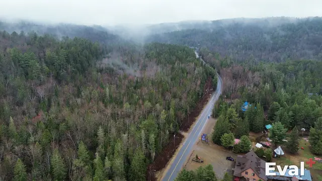 Aerial drone view of Saint-Mathieu-du-Parc, Mauricie — Éval+ real estate appraisal