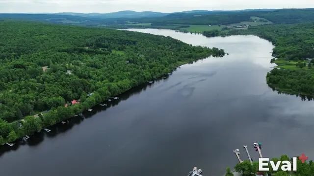 Drone shot over Saint-Pierre-Baptiste, Centre-du-Québec — Éval+ real estate appraisers