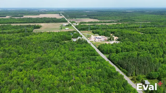 Aerial photograph of a Saint-Sylvère area in Centre-du-Québec — Éval+ chartered appraisers (OEAQ)