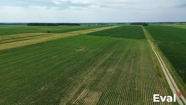 Aerial photograph of a Sainte-Perpétue area in Centre-du-Québec — Éval+ chartered appraisers (OEAQ)