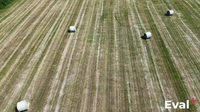 Aerial drone view of Sainte-Perpétue, Centre-du-Québec — Éval+ real estate appraisal