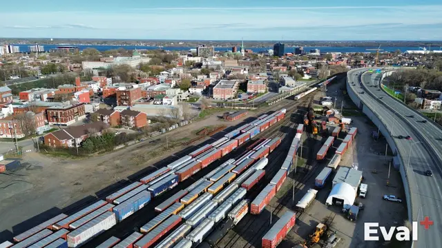 Aerial drone view of Trois-Rivières, Mauricie — Éval+ real estate appraisal