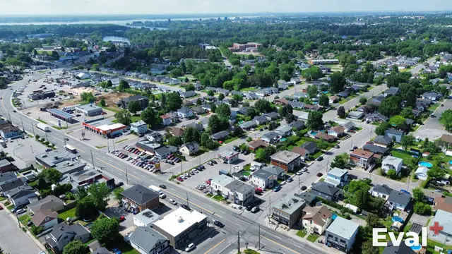 Aerial photograph of a Trois-Rivières area in Mauricie — Éval+ chartered appraisers (OEAQ)