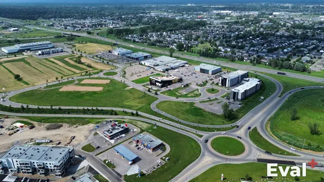 Aerial photograph of a Trois-Rivières area in Mauricie — Éval+ chartered appraisers (OEAQ)