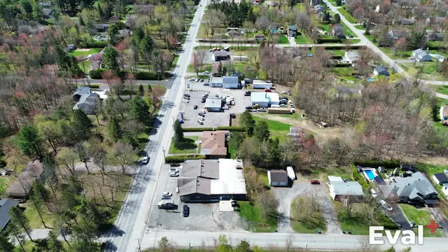 Vue aérienne par drone à Victoriaville, Centre-du-Québec — évaluation immobilière Éval+