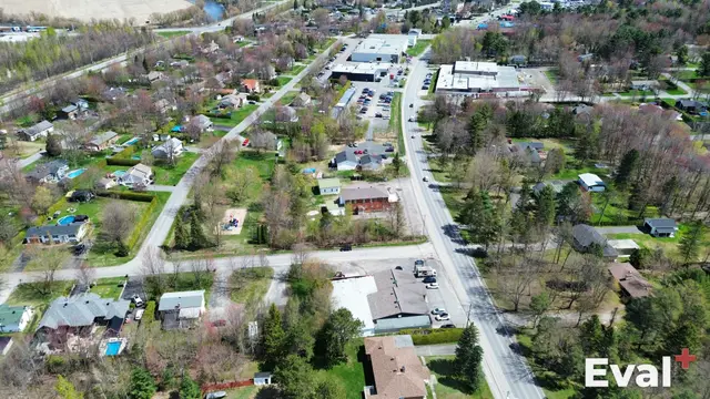 Drone shot over Victoriaville, Centre-du-Québec — Éval+ real estate appraisers